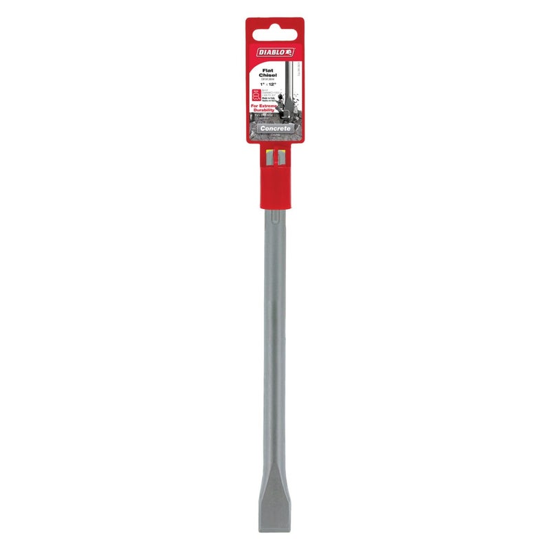 Diablo SDS-Max Flat Chisel with Steel Body for General Demolition and Clearing Reinforcements - 1" Size, 12" Length - DMAMXCH1030 - Image 2